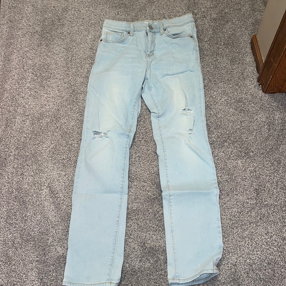 New Without Tags (DS) Old Navy White Washed Jeans | SIZE (13-14 Kids)